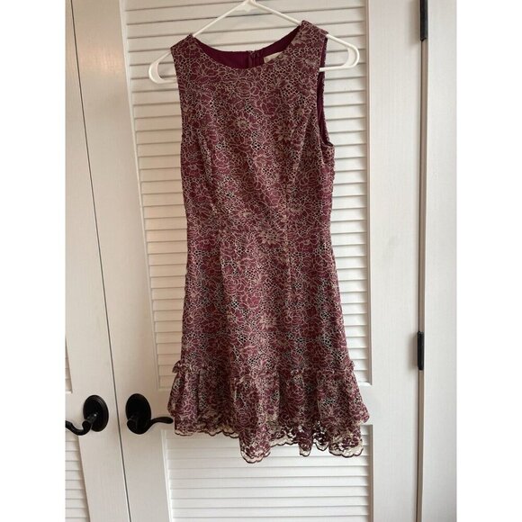 Atar'd State Women's Red and White Lace Dress Size Small - Picture 8 of 10